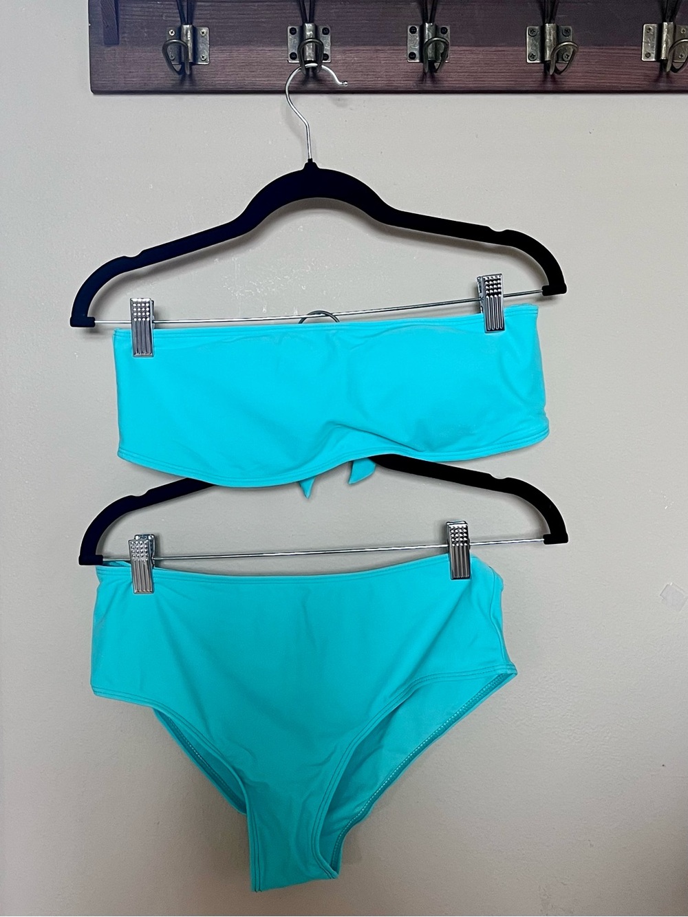 Two-piece aqua bathing suit, with Sheer Butterfly Print Camisole Top Sz M NWOT - Picture 3 of 16